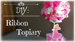 DIY Ribbon Topiary [upl. by Etnoid]