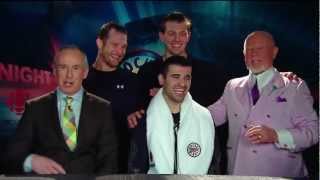 HNIC  Don Cherry Kisses Hat Trick Hero Nazem Kadri  Mar 30th 2013 HD [upl. by Dennie]