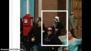 Accused Boston Marathon Bomber Running From Scene With BackPack On [upl. by Annnora]