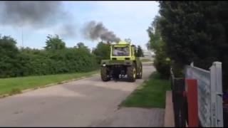 MB Trac 1500 Sound great turbo blow off [upl. by Anelem550]