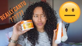 Trying Out Drugstore Cantu Shea Butter Products For Curls WTF [upl. by Caria]