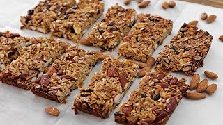 Healthy Granola Bars Recipe [upl. by Grosz]