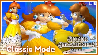 ✿ Super Smash Bros Melee  Classic Mode  Daisy Gameplay ✿ [upl. by Clerc732]