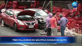 Esto es lo que se sabe del accidente múltliple en Guayllabamba norte de Quito [upl. by Imugem836]