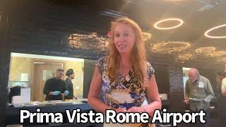 Review of Prima Vista lounge Rome Italy [upl. by Jorrie]