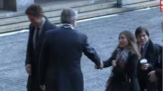 Gerard Butler arriving at the Nobel Prize Ceremony in Oslo on Monday Dec 10 2012 [upl. by Georgia]