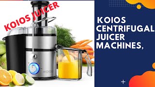 KOIOS Centrifugal Juicer Machines How do you use Koios centrifugal juicer [upl. by Howey]