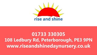 Welcome to Rise amp Shine Day Nursery – A Caring Nursey in Peterborough [upl. by Kella131]