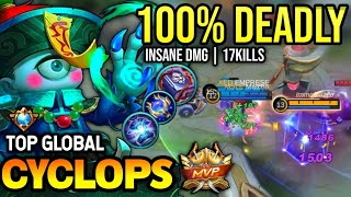 CYCLOPS BEST BUILD 2023  TOP GLOBAL CYCLOPS GAMEPLAY  MOBILE LEGENDS✓ [upl. by Notsud]