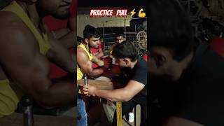 Armwrestling practice match😈⚡ armwrestlingworkout armwrestler armwrestling viralvideo trend [upl. by Anoyet]