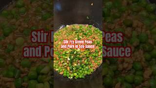 Stir Fry Green Peas with Minced Pork in Soy Sauce shortsrecipe asianrecipe greenpeas [upl. by Ogren]