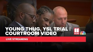 Young Thug YSL trial  Watch live video from courtroom [upl. by Laenaj954]