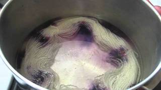 Space Dyeing Yarn  Color Separation with Purple Dyes [upl. by Uthrop102]