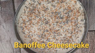 Banoffee Pie Cheesecake EASY No Bake in under 30 minutes cheesecake cheese shorts [upl. by Armbrecht697]