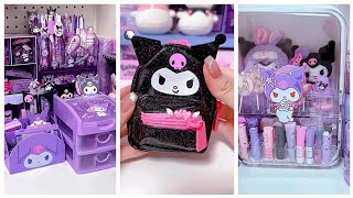 Kuromi Sanrio Haul💜Kuromi cute stuffs CollectionSanrio Crafts cindyasmr [upl. by Goles698]