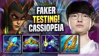 FAKER TESTING CASSIOPEIA IN SEASON 2022  T1 Faker Plays Cassiopeia MID vs Ryze  Season 2022 [upl. by Bowrah]