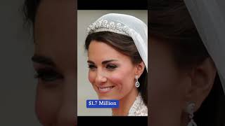 Which of the British Royal Brides wore the most expensive wedding tiara beatrice meghan Diana [upl. by Gundry915]