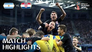 Argentina v Croatia  2018 FIFA World Cup  Match Highlights [upl. by Tonneson]