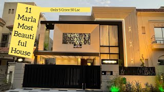 11 Marla Most Beautiful Semi Furnished Double Height Lobby House 🏠 In Bahria Town Lahore [upl. by Enirtak]