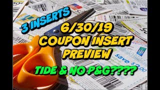 63019 COUPON INSERT PREVIEW  3 INSERT  TIDE amp NO PampG [upl. by Kinimod]