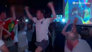 Phoenix fans react to EnglandColombia World Cup game at George amp Dragon [upl. by Enelad859]