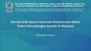 CFORSJ i CONF 2024 PROF MADYA DR HASNIZAM BIN HASHIM SHARIAH  BAHASA MELAYU [upl. by Sarkaria]