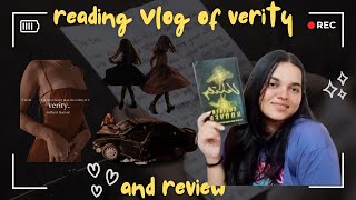 quotWas Verity Worth the Hype Reading Vlog amp Intense Book Reviewquot ThrillerBookReview VerityReview [upl. by Nosloc358]