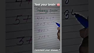 viral test your brain 🧠 mathstricks [upl. by Dam]