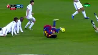 Sergio Ramos horror tackle on Messi [upl. by Ioves]