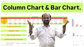 quotHow to Build Effective Column and Bar Charts in Excelquot  Practice File Attached [upl. by Ttreve]