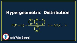 Hypergeometric Distribution  Part 1 Statistics and Probability  Math Video Central [upl. by Tommy276]