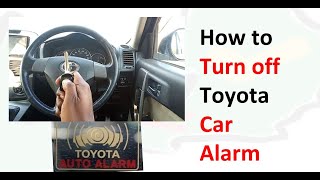 How to turn off Toyota Car Alarm [upl. by Tugman]