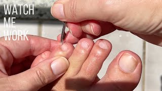 A pedicurist does her own DIY pedicure at home ✅beginner friendly✅ [upl. by Genvieve772]