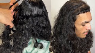 AMAZING haircut transformation  3 years with no haircut [upl. by Sivaj858]