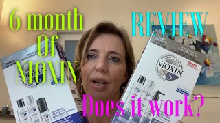 6 months of Nioxin review  hair treatment for fuller and thicker hair [upl. by Gnof]