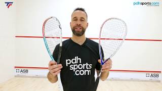 Review of Tecnifibre Carboflex 125 Airshaft squash racket by pdhsportscomNB now strung in Syn Gut [upl. by Notterb]