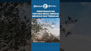 Rudal Al Qassam Meluluhlantakkan Peristirahatan Tentara Israel Meledak Hebat hingga Atap Terbang [upl. by Hendren250]