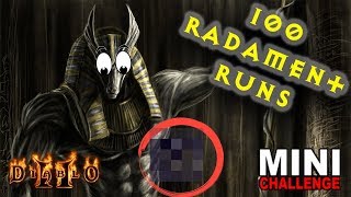 100 RADAMENT RUNS  DIABLO 2 [upl. by Nairoc]