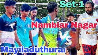 Set1Mailaduthurai 🆚Nambiyar Nagar League Match [upl. by Ahsinod]