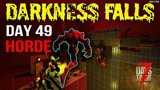 Hordes are EASY now in this base  7 Days To Die  Darkness Falls Episode 22 [upl. by Nimzay]