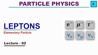 Leptons  Elementary subatomic particles [upl. by Bortman]