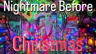 Nightmare Before Christmas 🎄 Light Show [upl. by Bebe]