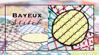 How to Stitch Bayeux Stitch  Laid Work Embroidery Tutorial [upl. by Intyre148]