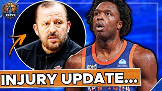 This is VERY encouraging MAJOR Anunoby Injury Update  Knicks News [upl. by Stannwood]