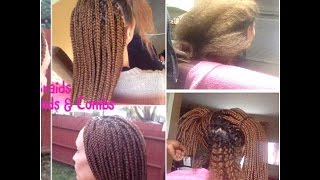 Taking Down Box Braids From Caucasian Hair [upl. by Ecnaret103]