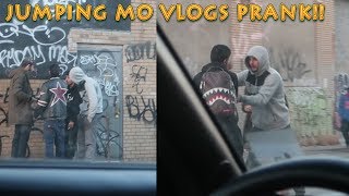 ROBBING MO VLOGS IN BROOKLYN PRANK FT MONEYKICKS [upl. by Imat]