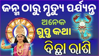 ବିଛା ରାଶି ଜୀବନର ଗୁପ୍ତ ରହସ୍ୟ  Facts and Secrets about Scorpio  Bicha Rashi  odia scorpio horoscope [upl. by Amikan]