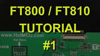 Arduino FT800 FT810 tutorial 1 [upl. by Ahsykal279]