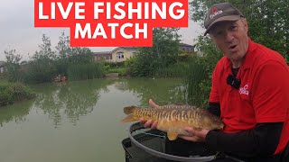 Live Fishing Match Stonham Barns lakes matchfishinguk [upl. by Ahsenrad]