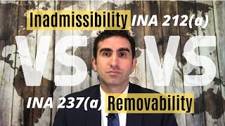 Inadmissibility vs Removability Brief Summary [upl. by Caz]